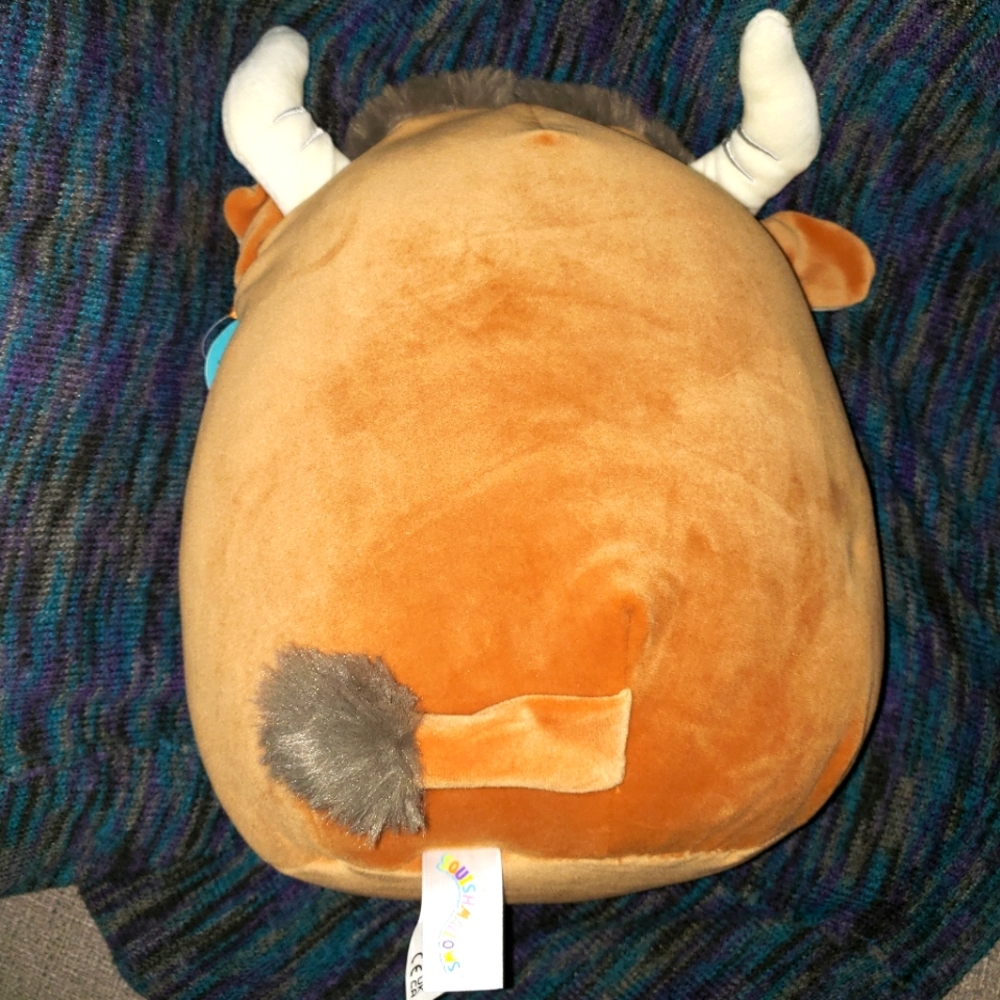 Squishmallows 11" Shep the Brown Spotted Bull Cow 2023 KELLYTOY NWT - Picture 5 of 10
